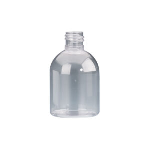 100ml Clear Plastic Dumpy Boston Bottle