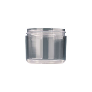 100ml Clear Plastic Thick Walled Jar with 60mm Neck