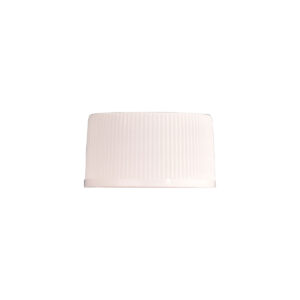 31mm White PP Plastic Ribbed Wadded Cap