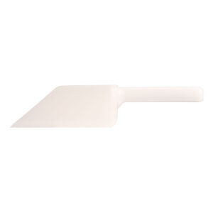 Natural HDPE Hand Scoop side view.