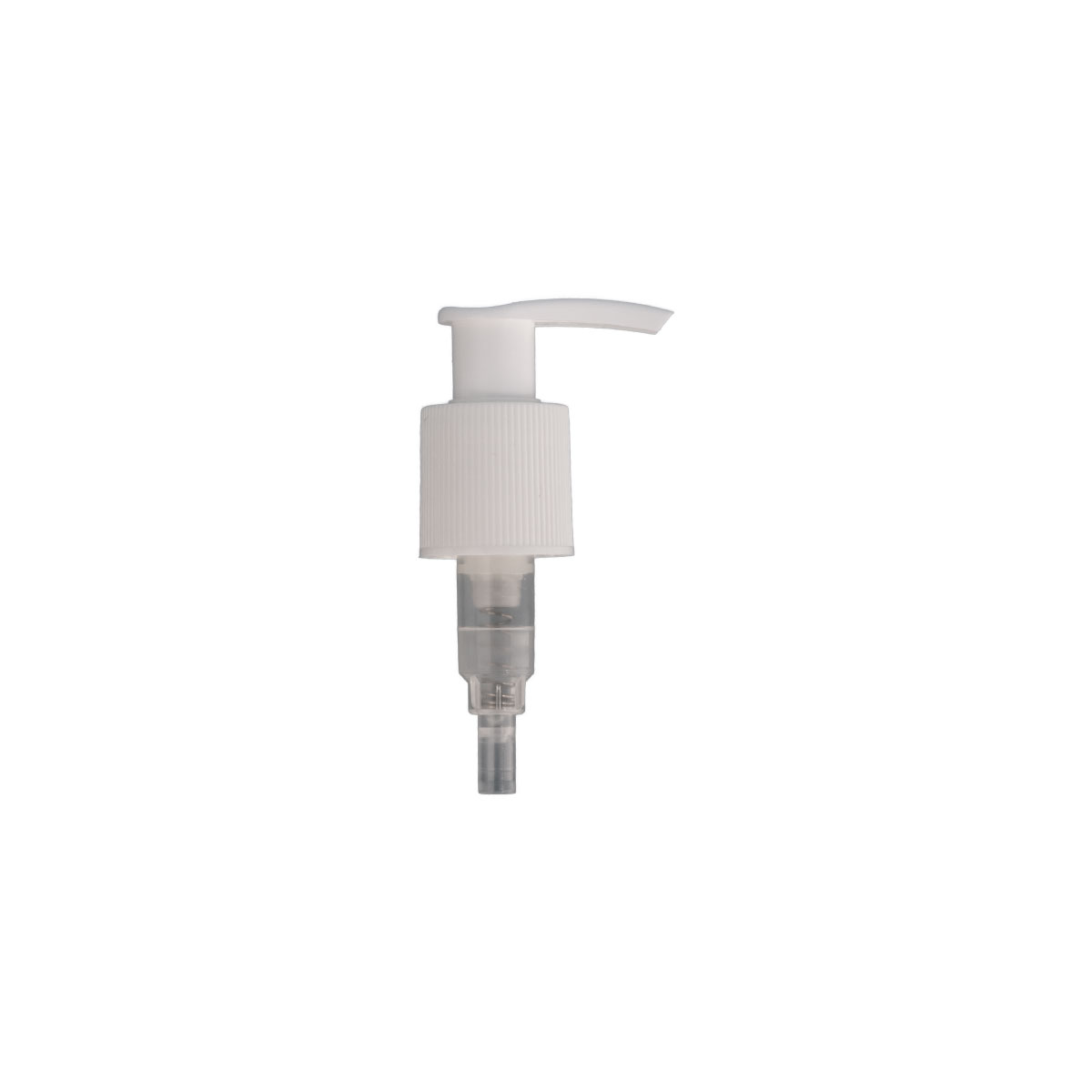 24mm White Lotion pump from the side