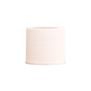 28mm White PP Ribbed Wadded Cap