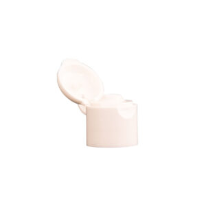 18mm White PP Smooth Flip Cap open