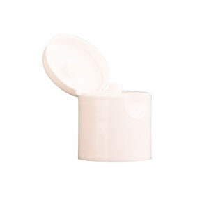 28mm White PP Smooth Flip Cap Open