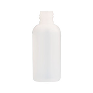 50ml HDPE boston bottle 18mm neck.