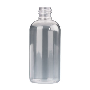 125ml Clear Plastic Boston Bottle