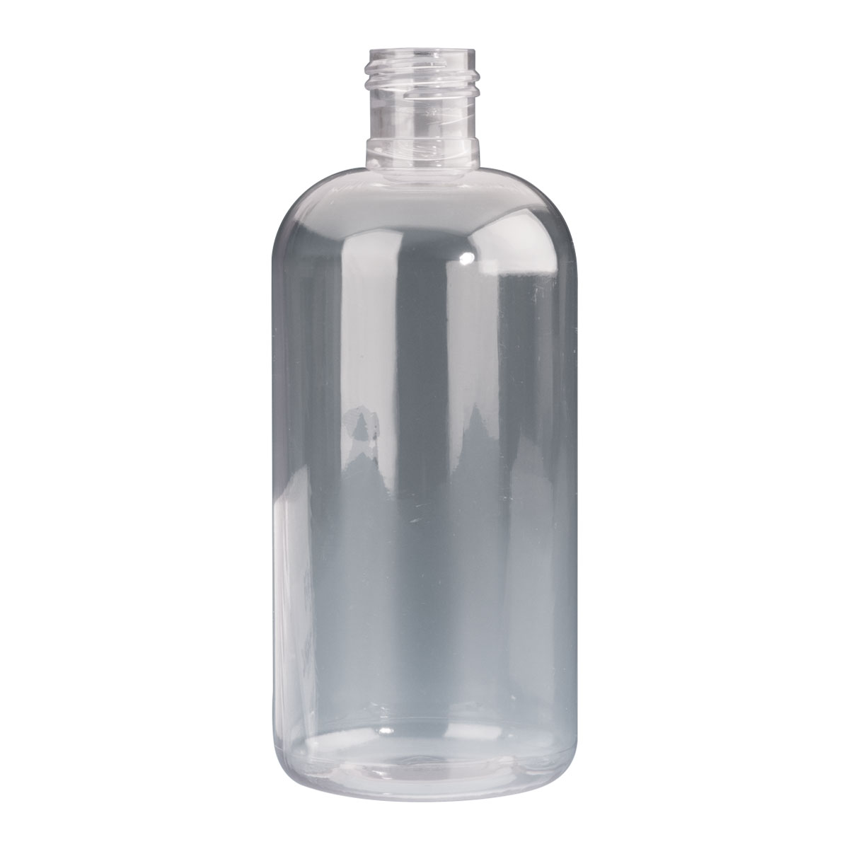 350ml Clear Plastic Boston Bottle