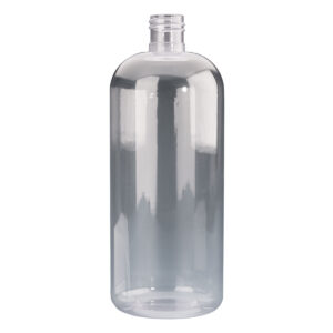 1000ml Clear Plastic Boston Bottle