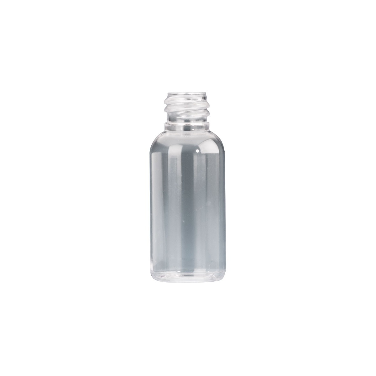 30ml Clear Plastic Boston Bottle