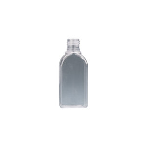 25ml Clear Plastic Rectangular based Wyvern bottle
