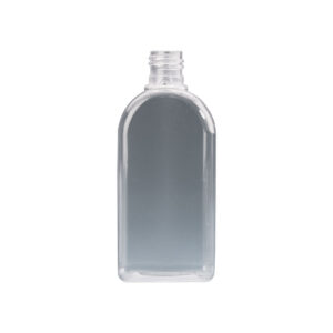 150ml Clear Plastic Rectangular based Wyvern bottle