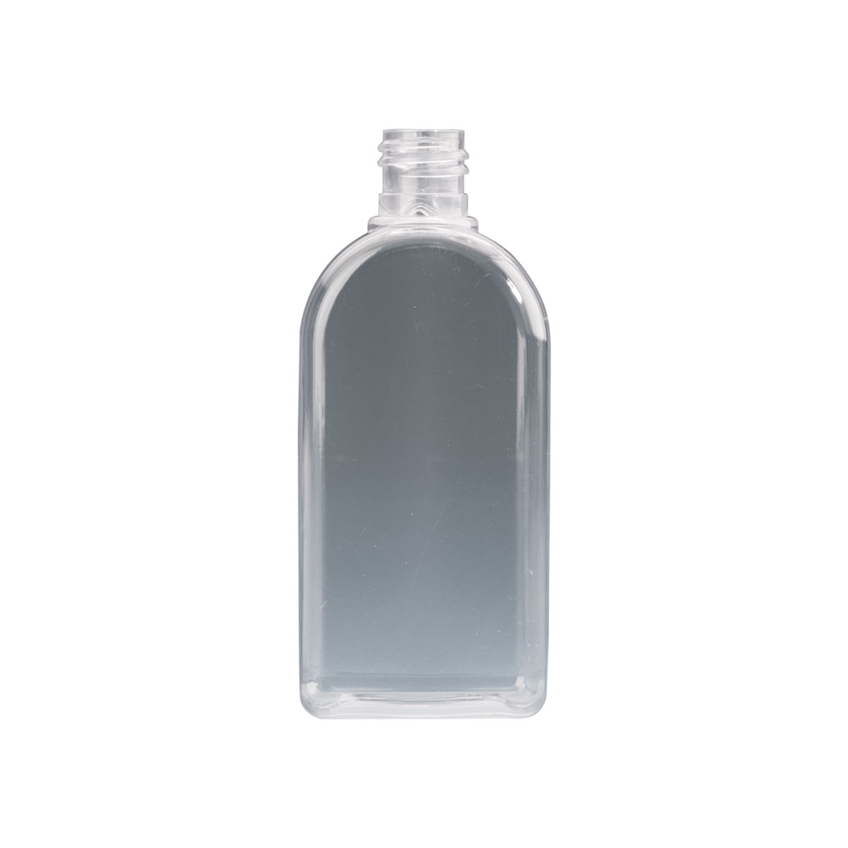 150ml Clear Plastic Rectangular based Wyvern bottle