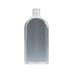 200ml Clear Plastic Rectangular based Wyvern bottle
