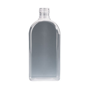 250ml Clear Plastic Rectangular based Wyvern bottle