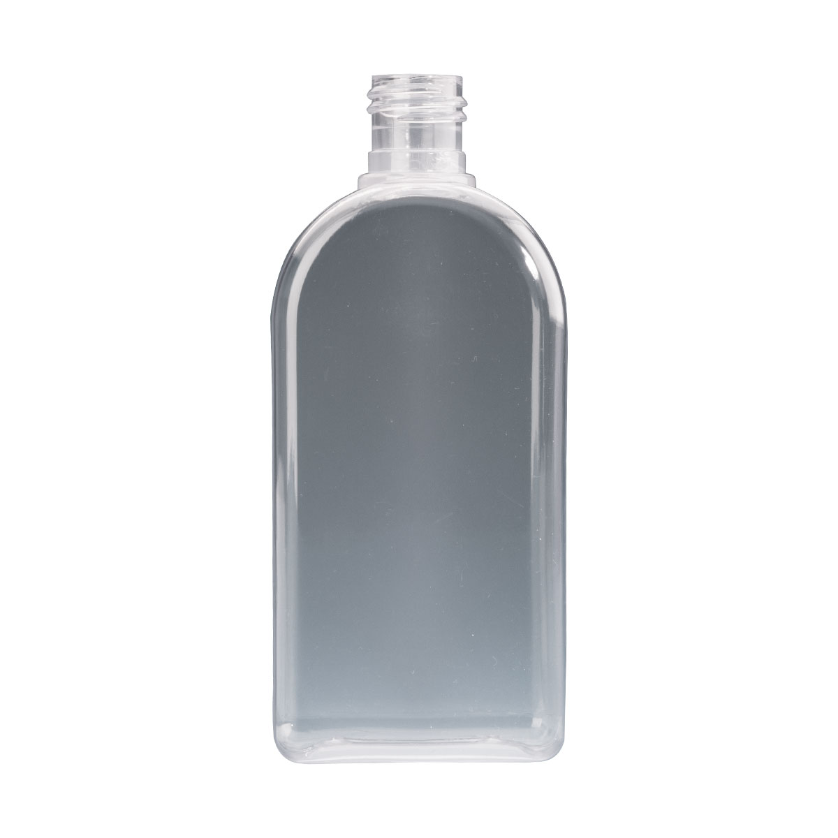 250ml Clear Plastic Rectangular based Wyvern bottle