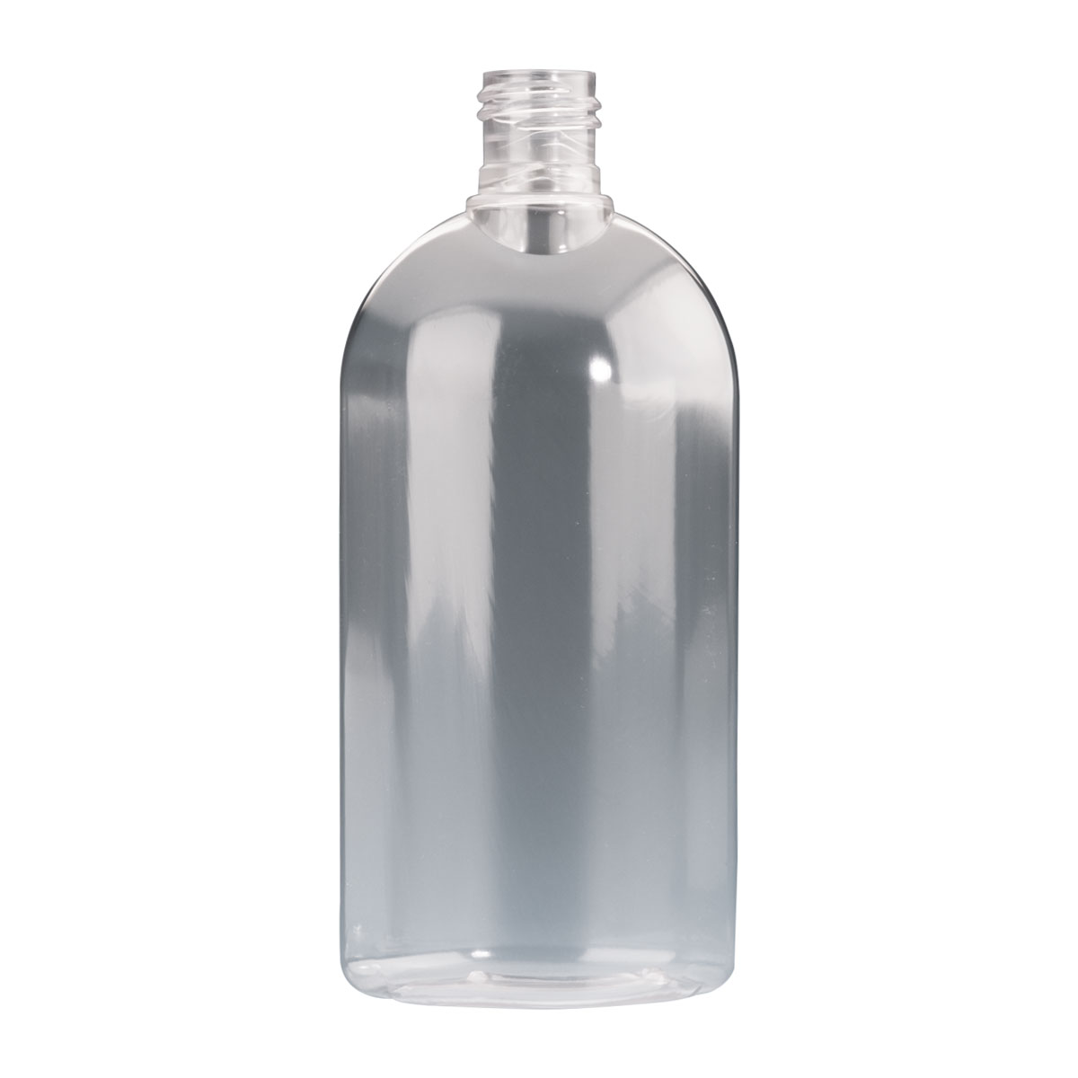 250ml Clear Plastic Oval Griffin bottle