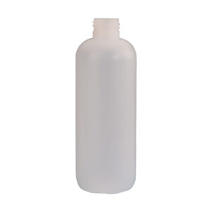 250ml tall boston bottle in HDPE with 24mm 410 neck.