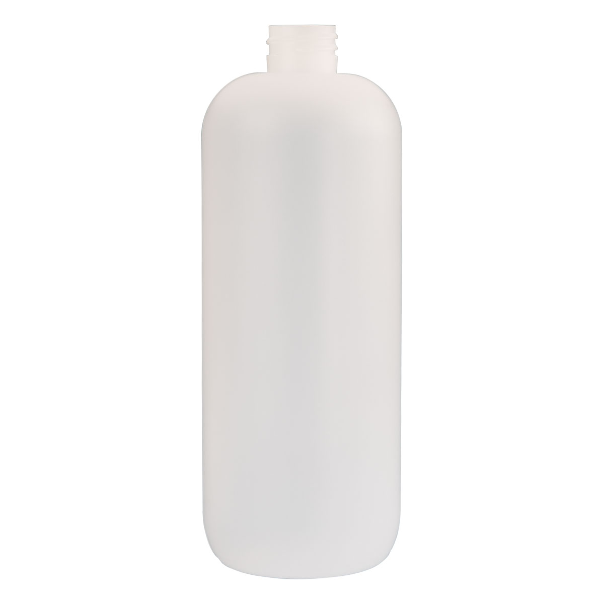 750ml HDPE plastic tall boston bottle with 28mm 410 neck.